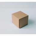 Коробка с откидной крышкой 8x8x8 см крафт