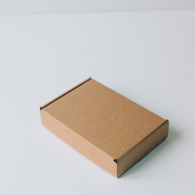 Коробка с откидной крышкой 15x10x3 см крафт (30 штук)