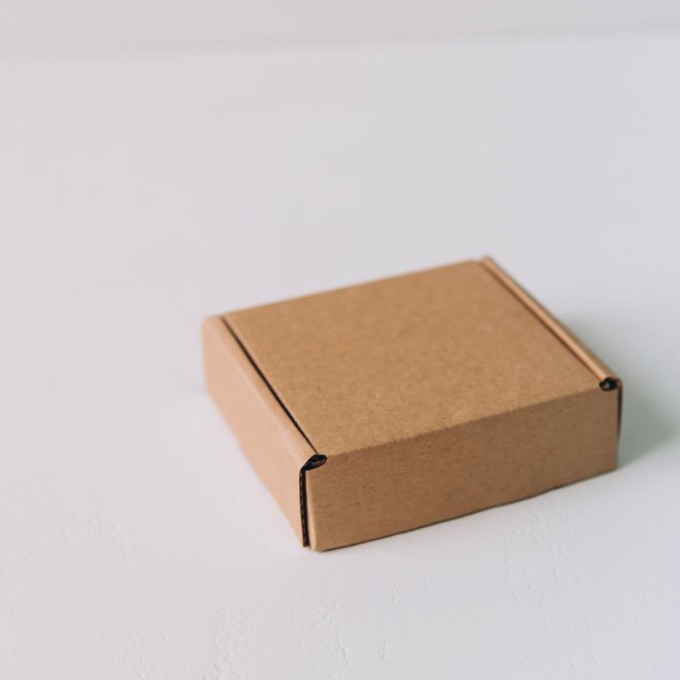 Коробка с откидной крышкой 8x6x3 см крафт (30 штук)