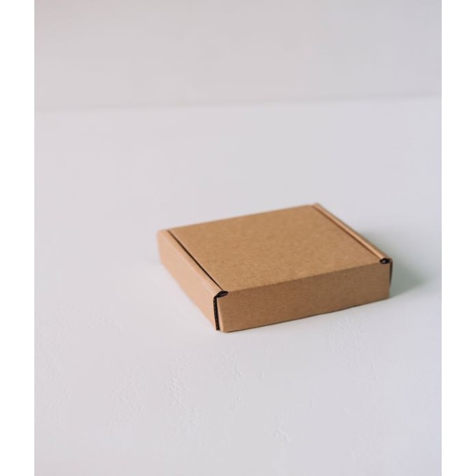 Коробка с откидной крышкой 10x8x3 см крафт (30 штук)