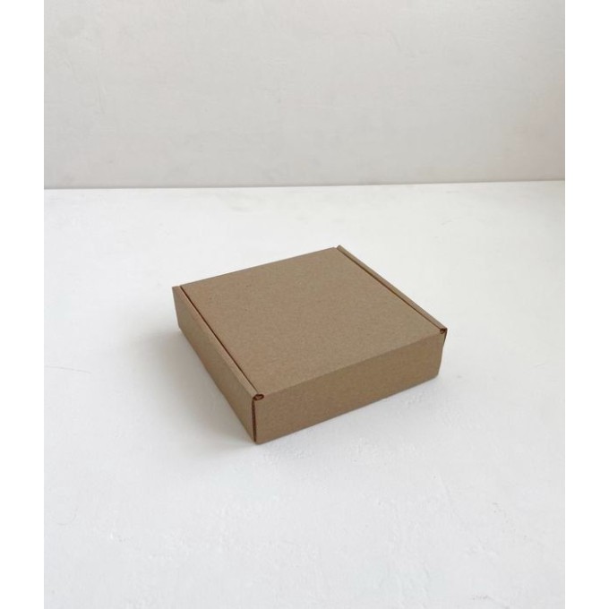 Коробка с откидной крышкой 17x14x5 см крафт (30 штук)
