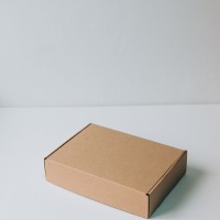 Коробка с откидной крышкой 22x16x5 см крафт (30 штук)