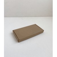 Коробка с откидной крышкой 21x14x3 см крафт (30 штук)