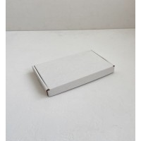 Коробка с откидной крышкой 21x14x3 см белая (30 штук)