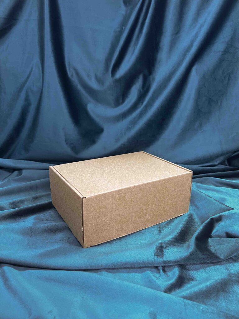 Коробка с откидной крышкой 21,5×12,8×9 см крафт