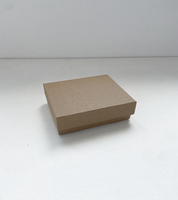 Коробка с отдельной крышкой 14x10x5 см крафт
