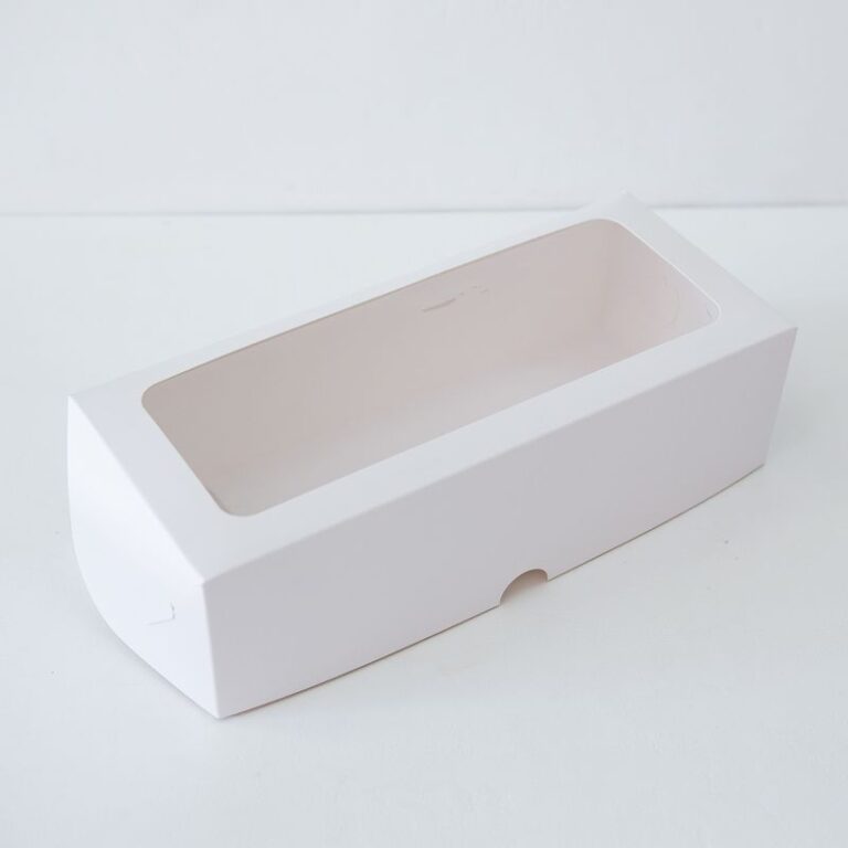 Коробка для рулета с окном 33x15x10 см