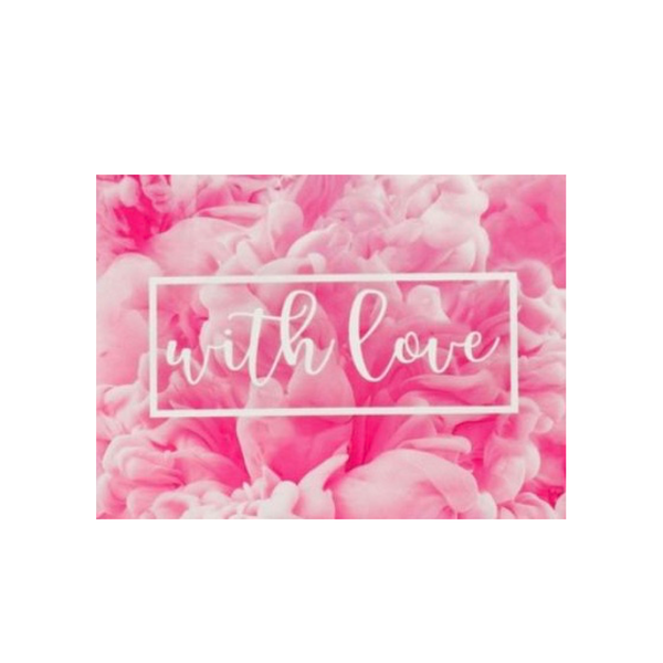 Открытка With love 8×6 см