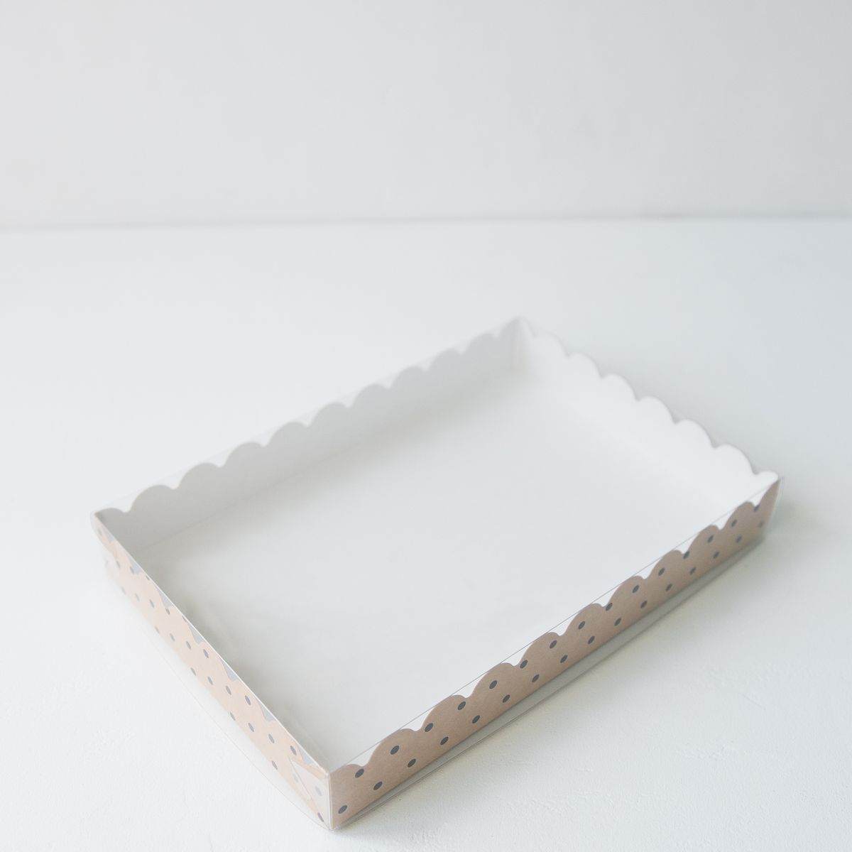 Коробка для печенья 22x15x3 см крафт