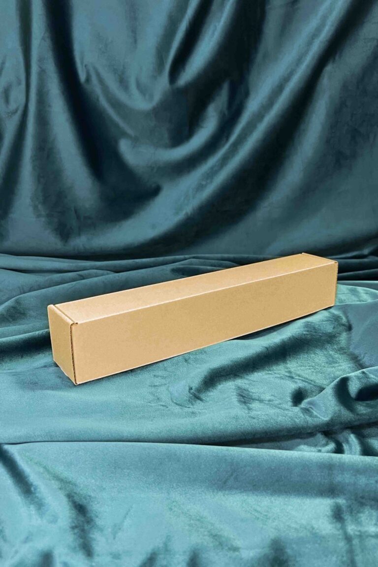 Коробка с откидной крышкой 33×5,5×5,5 см крафт